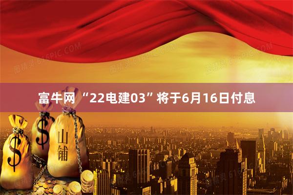 富牛网 “22电建03”将于6月16日付息