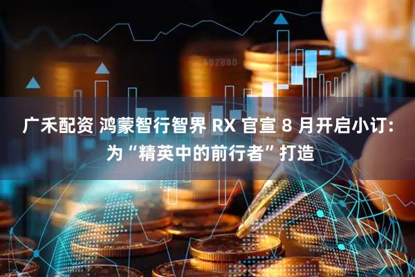 广禾配资 鸿蒙智行智界 RX 官宣 8 月开启小订: 为“精英中的前行者”打造